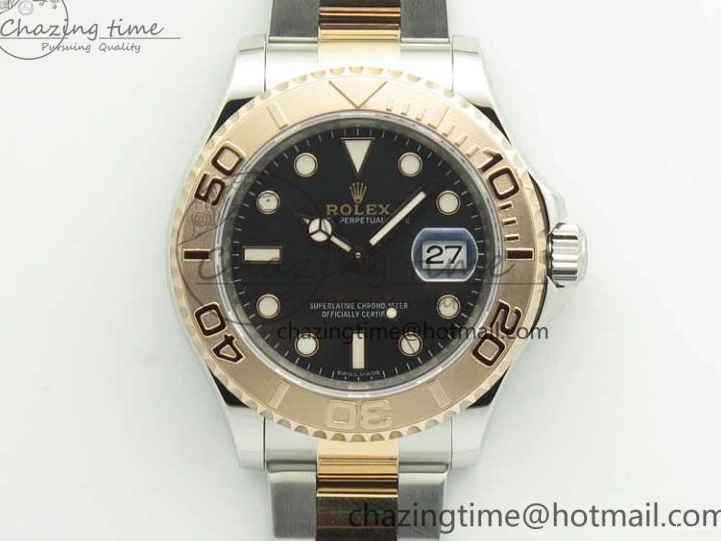 VRF Dial A2836 116621 Bracelet on RG Best Edition Yacht-Master SS 1:1 SS Black 0811